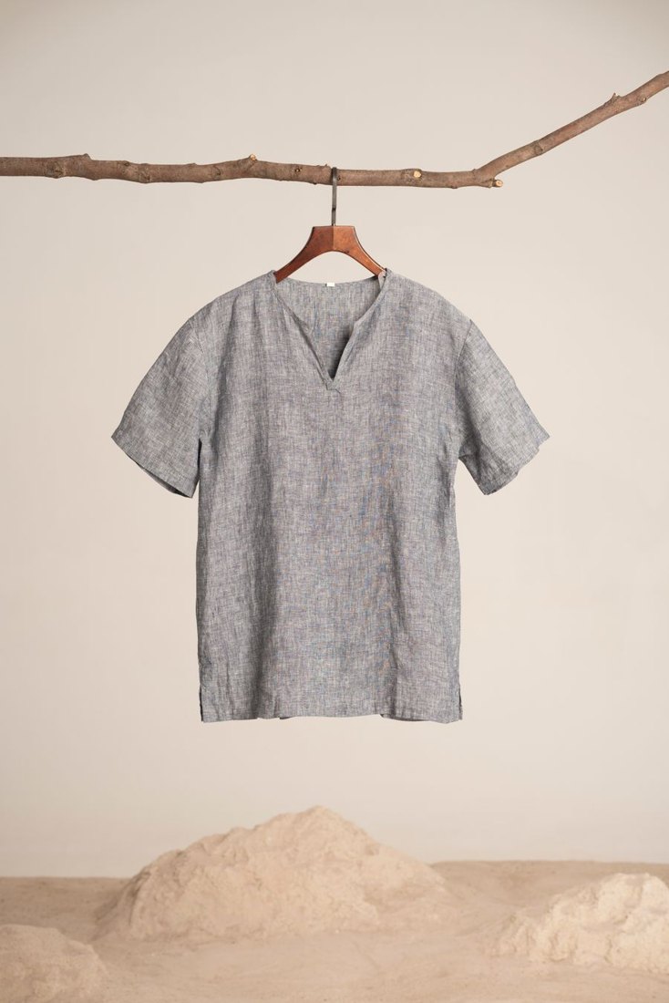 Grey cotton tee