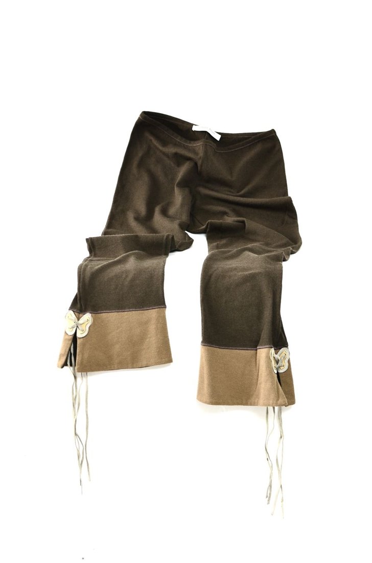 Ribbon-hem trousers